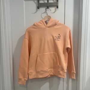 Runway the active graphic front pocket hoodie (PEACH COLOR)